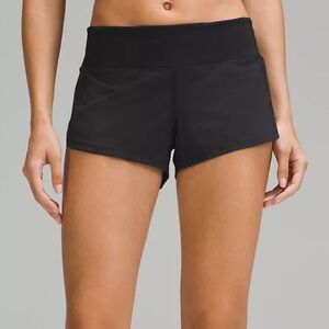 Black Speed Up Low-Rise Lined Short 2.5